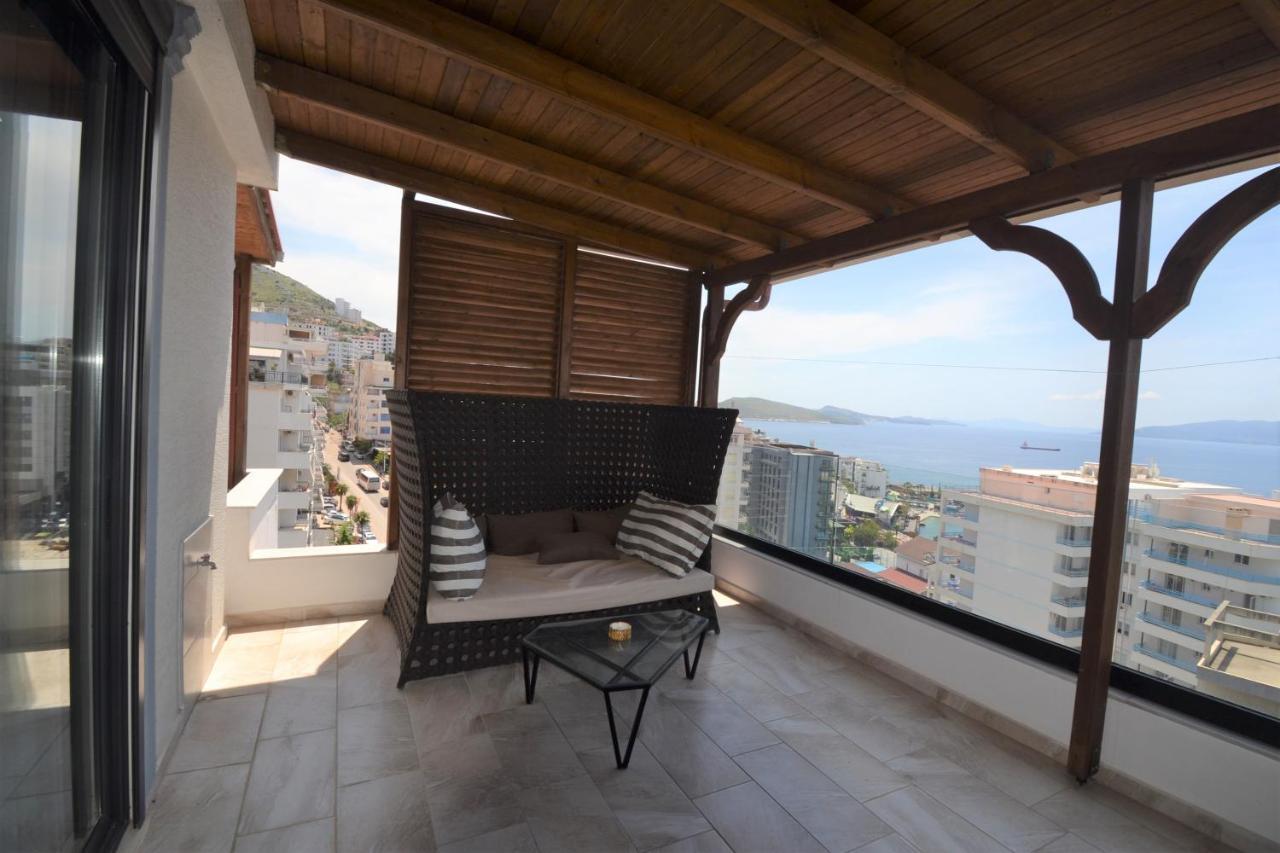 Luxury Penthouse B&E Leilighet Sarandë Eksteriør bilde