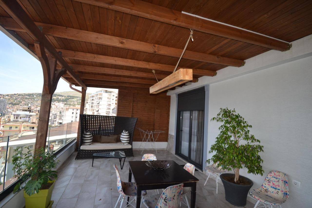 Luxury Penthouse B&E Leilighet Sarandë Eksteriør bilde