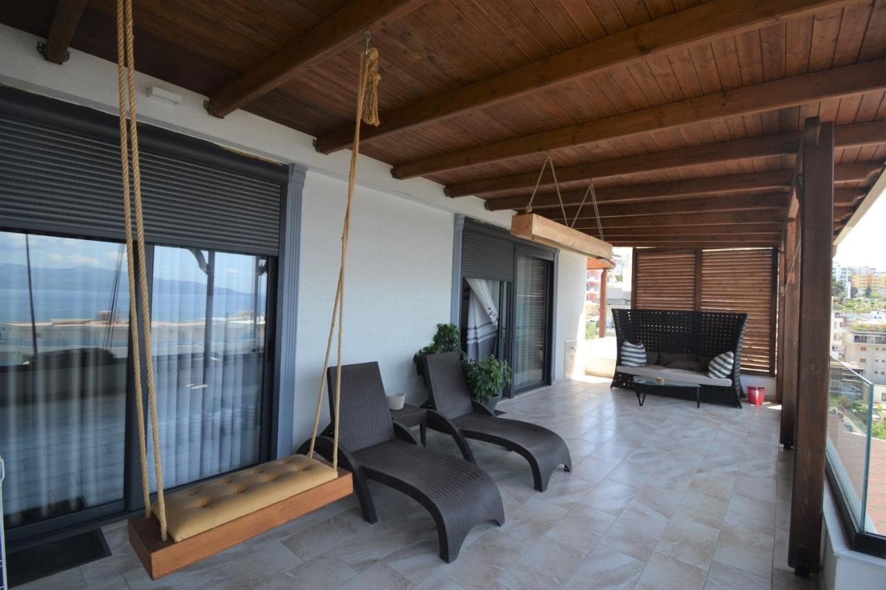 Luxury Penthouse B&E Leilighet Sarandë Eksteriør bilde